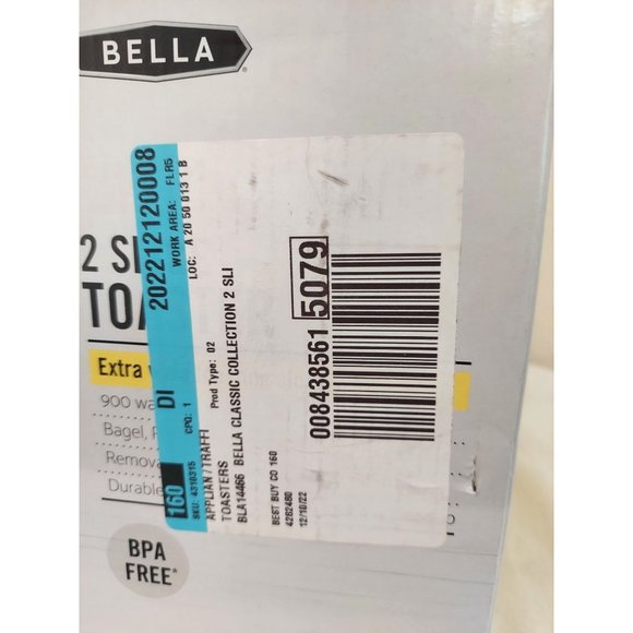 Bella Kitchen Bella Pro Series 2slice Digital Touchscreen Toaster